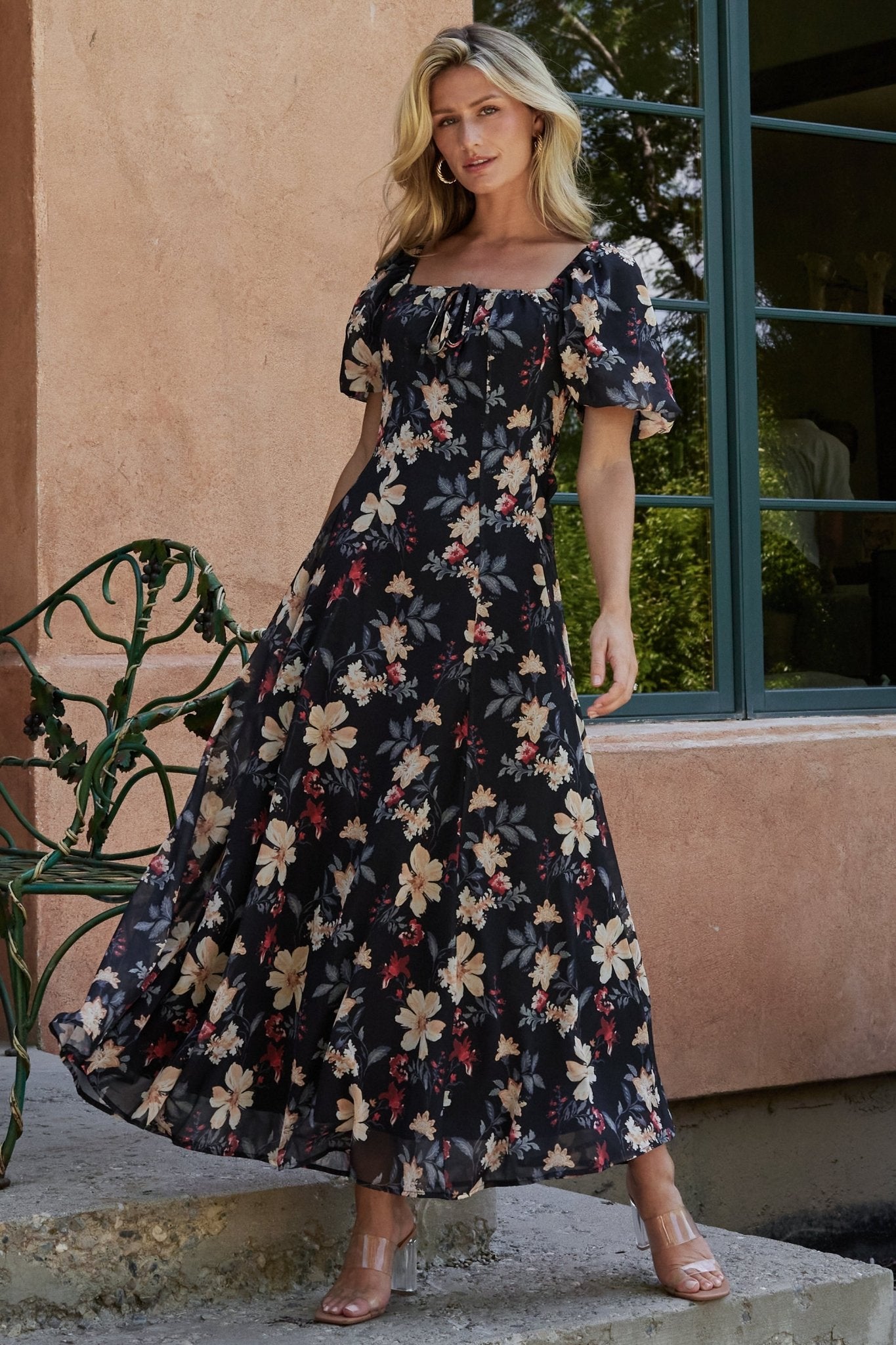 Raelynn Maxi Dress | Black Floral-My Beautiful Style