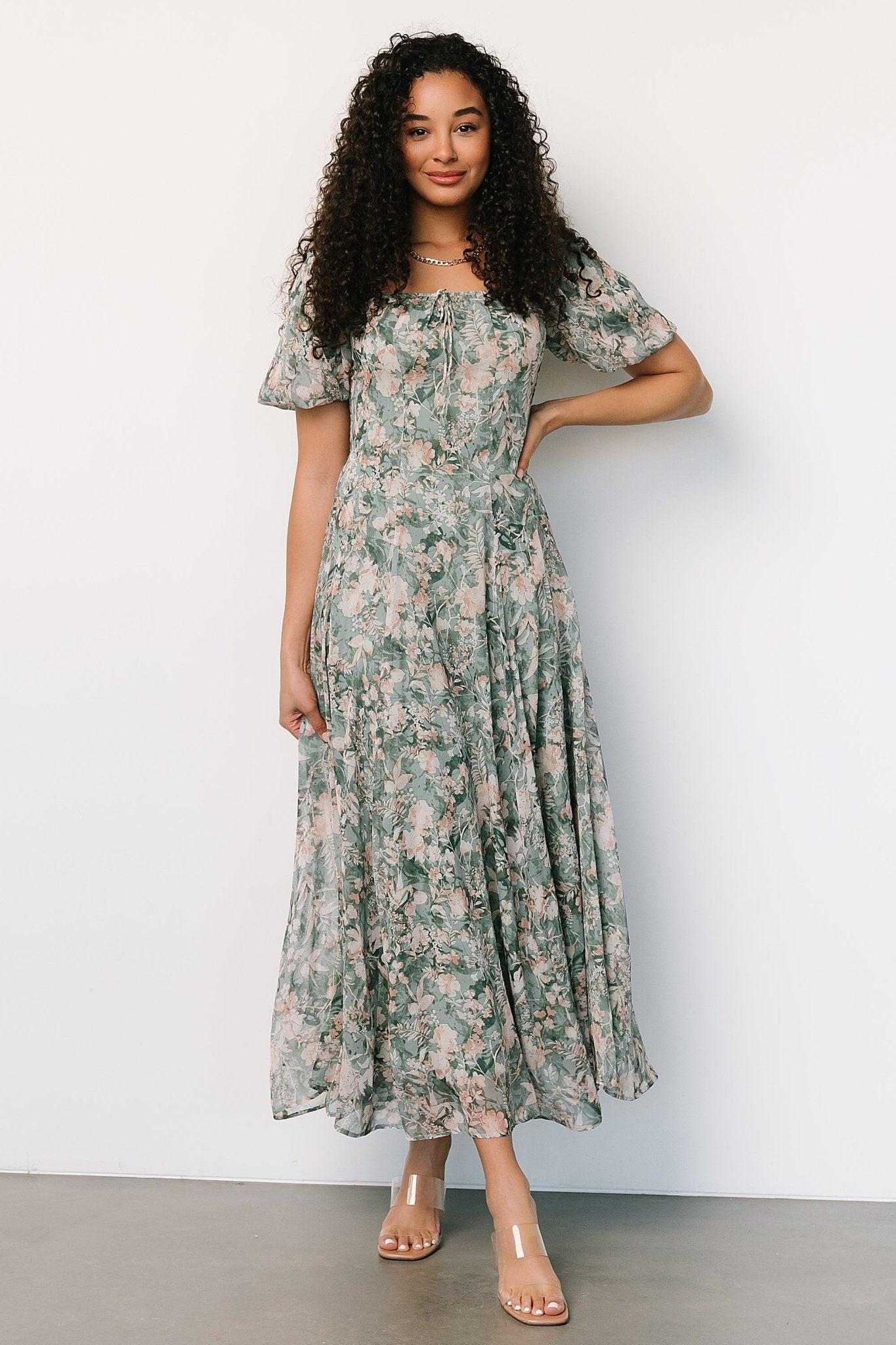 Raelynn Maxi Dress | Sage Floral-My Beautiful Style