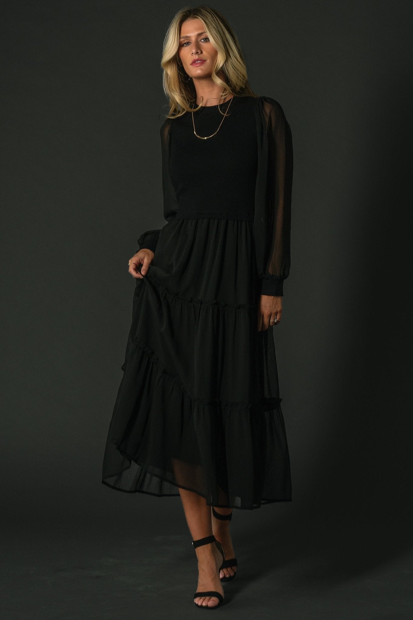 Remi Ribbed Maxi Dress | Black-My Beautiful Style