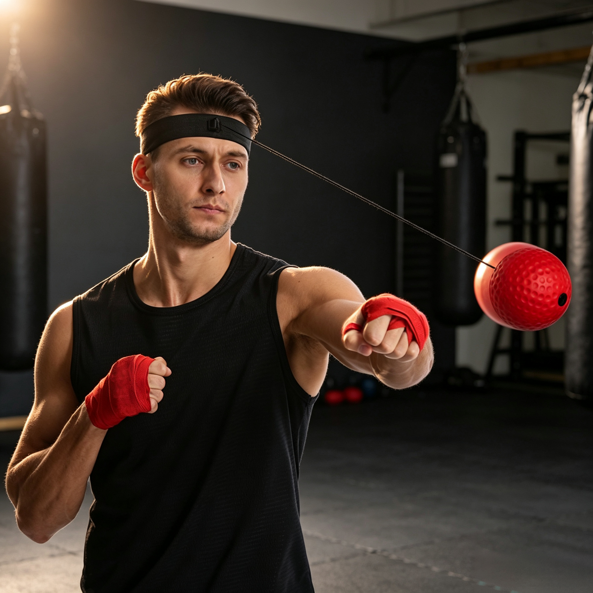 🥊 Boxing Reflex Ball Headband — Reaction Training Set