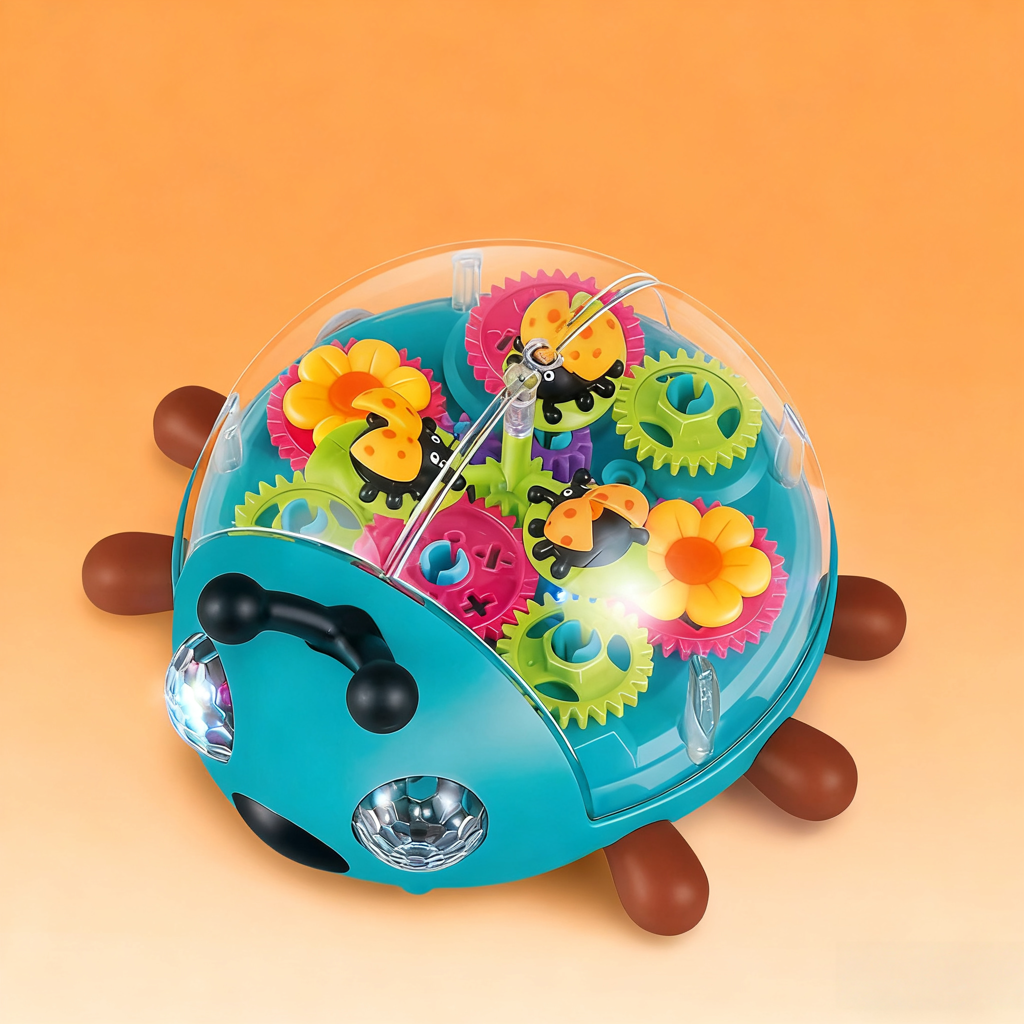 🔍🔋 Visible gears! Baby's first STEM toy