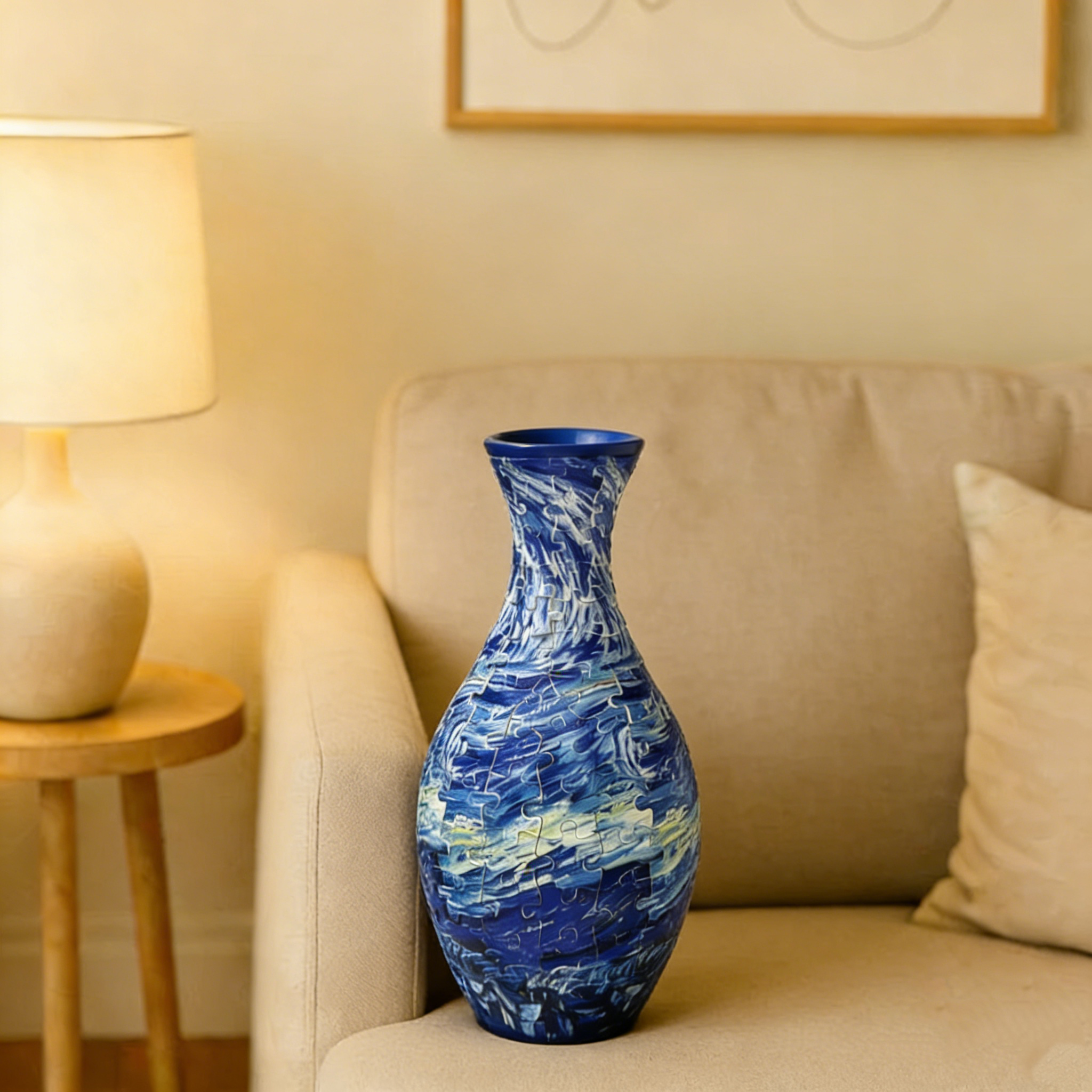 Elegant 3D Puzzle Vase – Suitable for Real Flowers