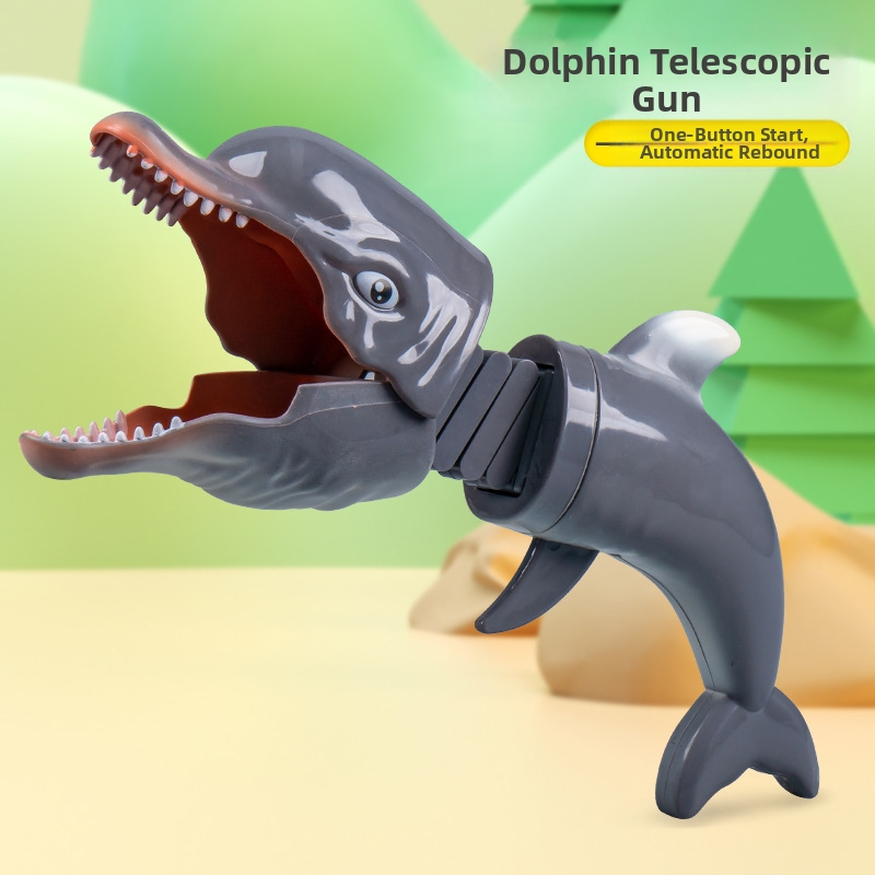 Stretchy Spring Animal Grabber Toy 🦖🦈 | Fun Prank & Stress Relief Gift!