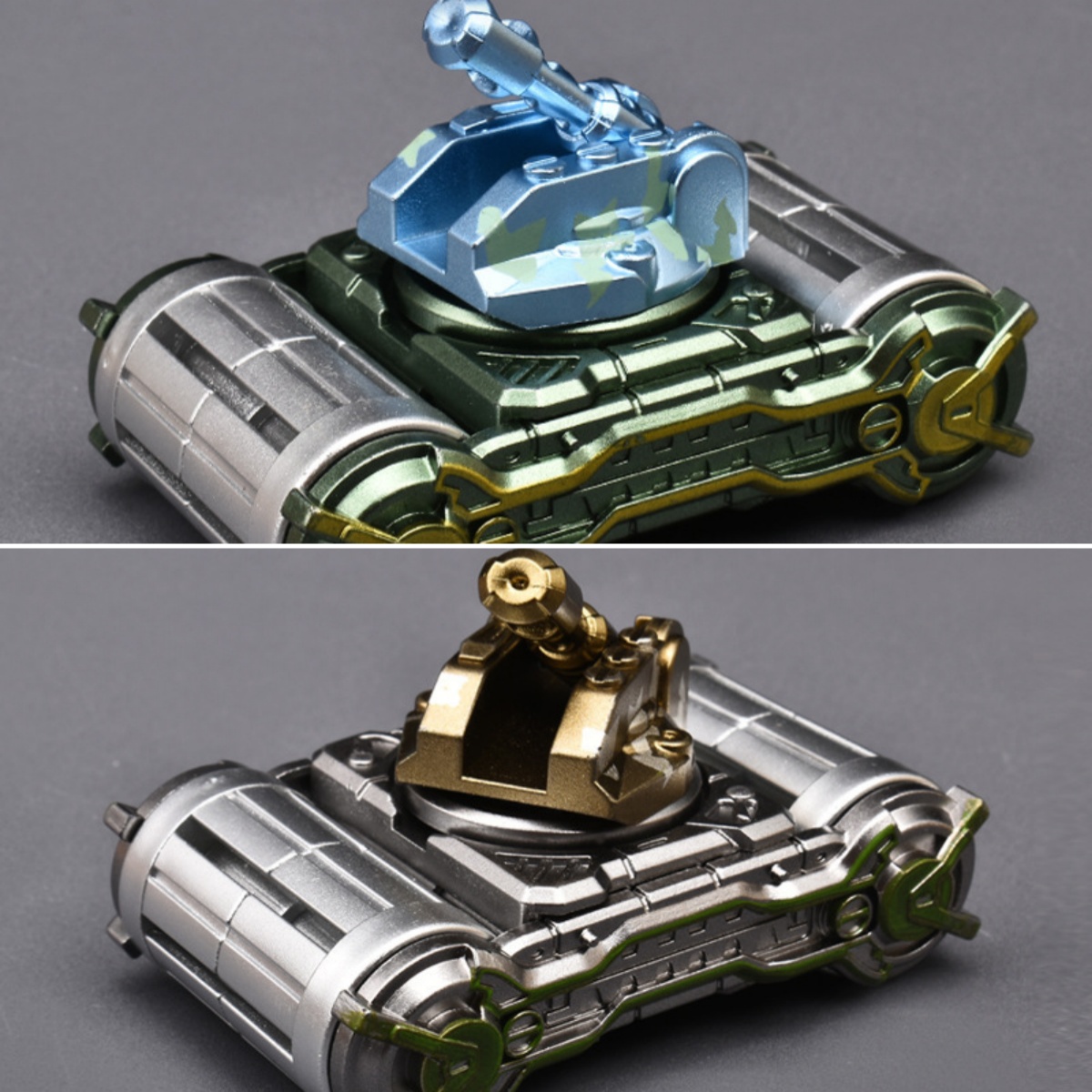 💥Transformable Finger Spinner: Mecha Tank