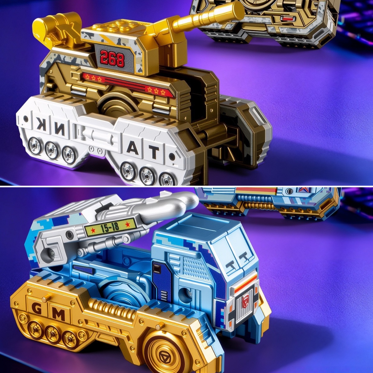 ⚔️Transformable Fingertip Spinner: Battle Tank Edition