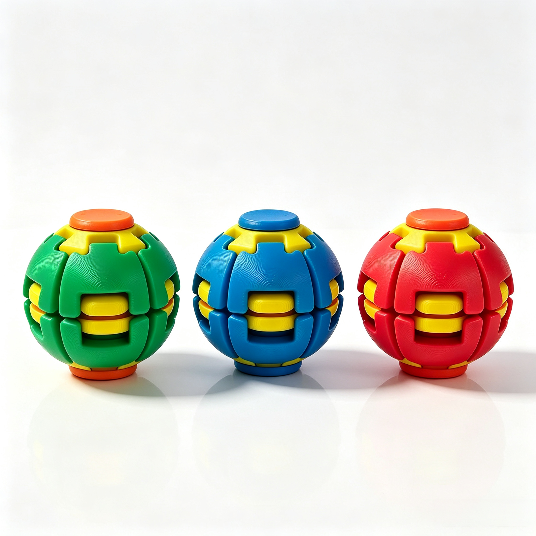 Press & Spin Fidget Relief Ball, Portable Rotating Sensory Stress Toy