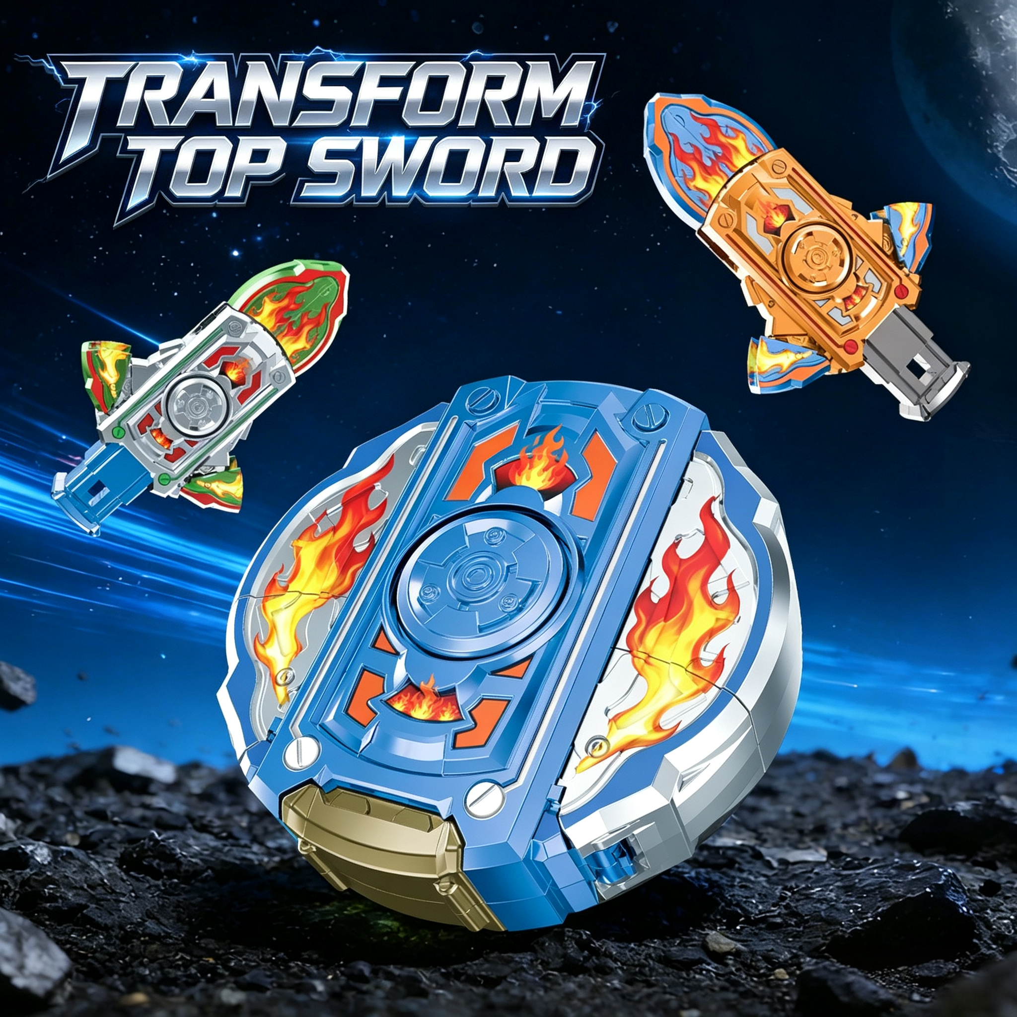 The Ultimate 2-in-1 Transformation Fidget Spinner Sword