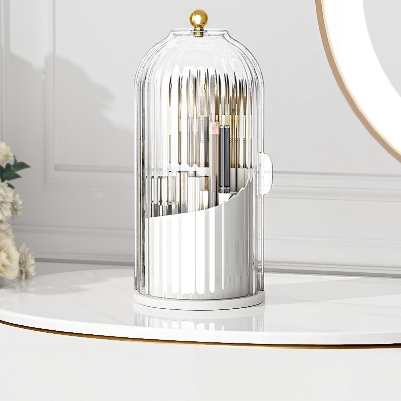 🧴 360° Rotating Storage Organizer — See Everything at a Glance ✨