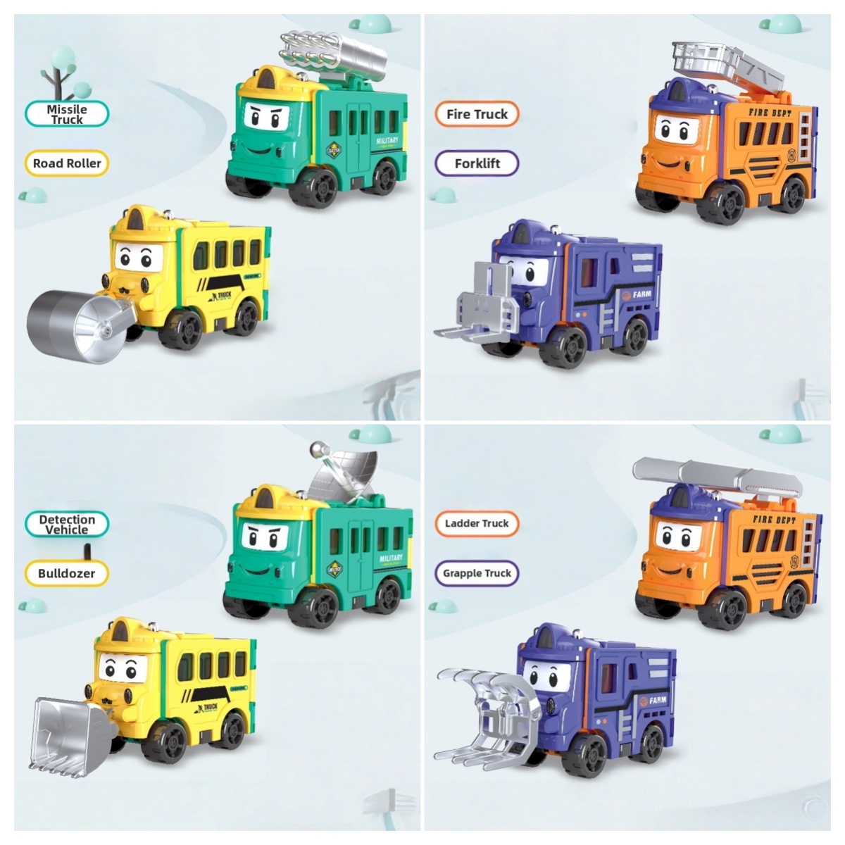 💥Transforming Reversible Car: Versatile Kids' Toy Vehicle