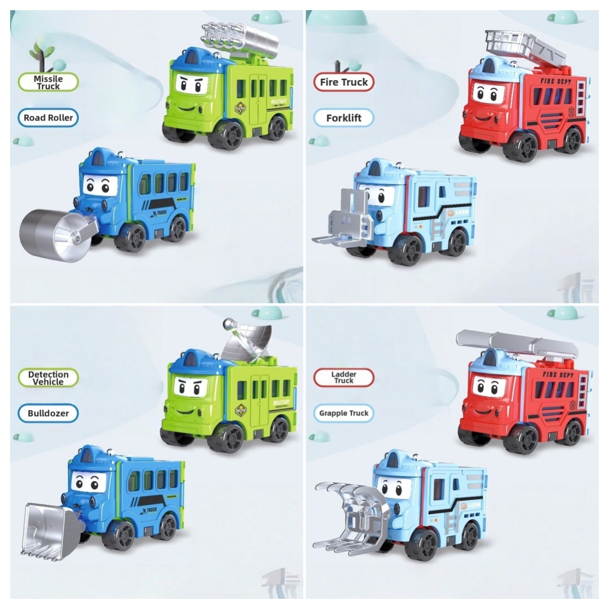 💥Transforming Reversible Car: Versatile Kids' Toy Vehicle