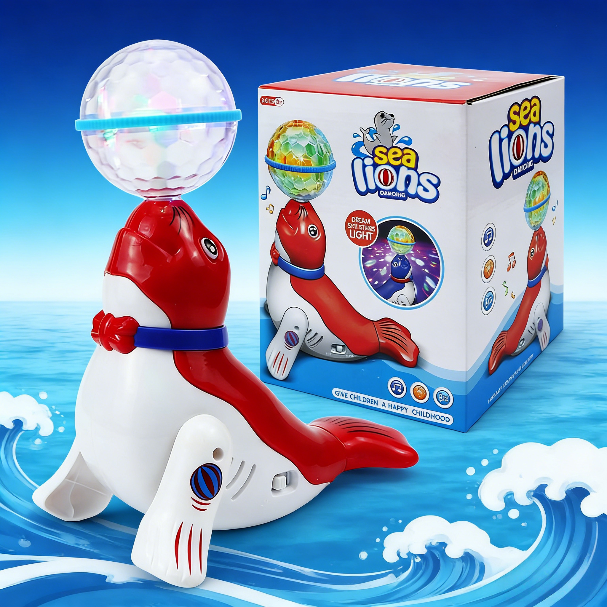 🦭✨Projection Dancing Ball-Juggling Sea Lion