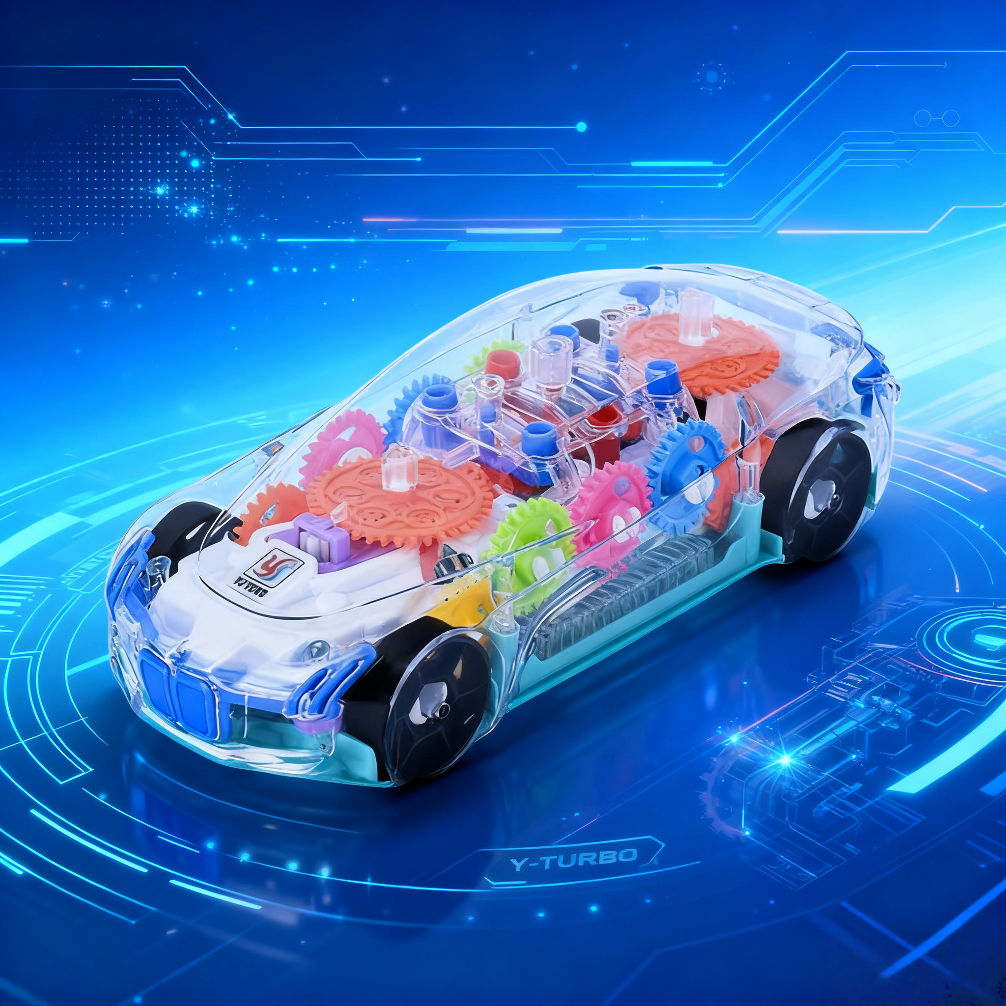 🔍🔋 Visible gears! Baby's first STEM toy