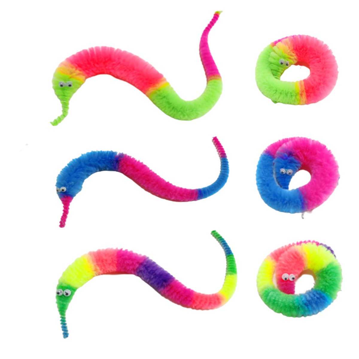 Magic Worm Twisty: Colorful Caterpillar, Twisty Worm & Seahorse Sprite – Magic Props