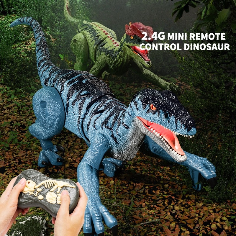 🦖Children's Remote-Controlled Velociraptor with Five-Way Sound and Light Simulation Toy