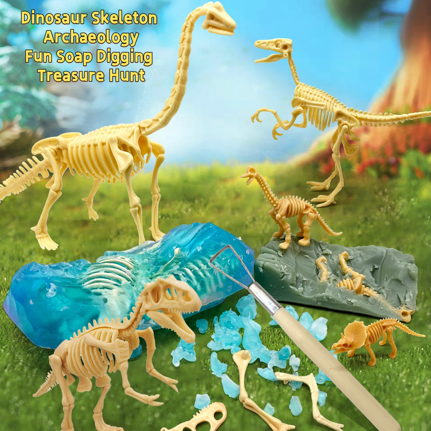 🦕🧼Dinosaur Skeleton Soap DIY Gift