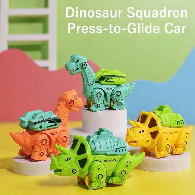🦖 Push-Back Dinosaur Car