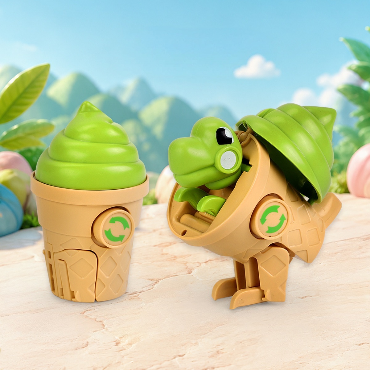 Turn Fast Food into Dinos!  The Ultimate 2-in-1 Fidget Toy!