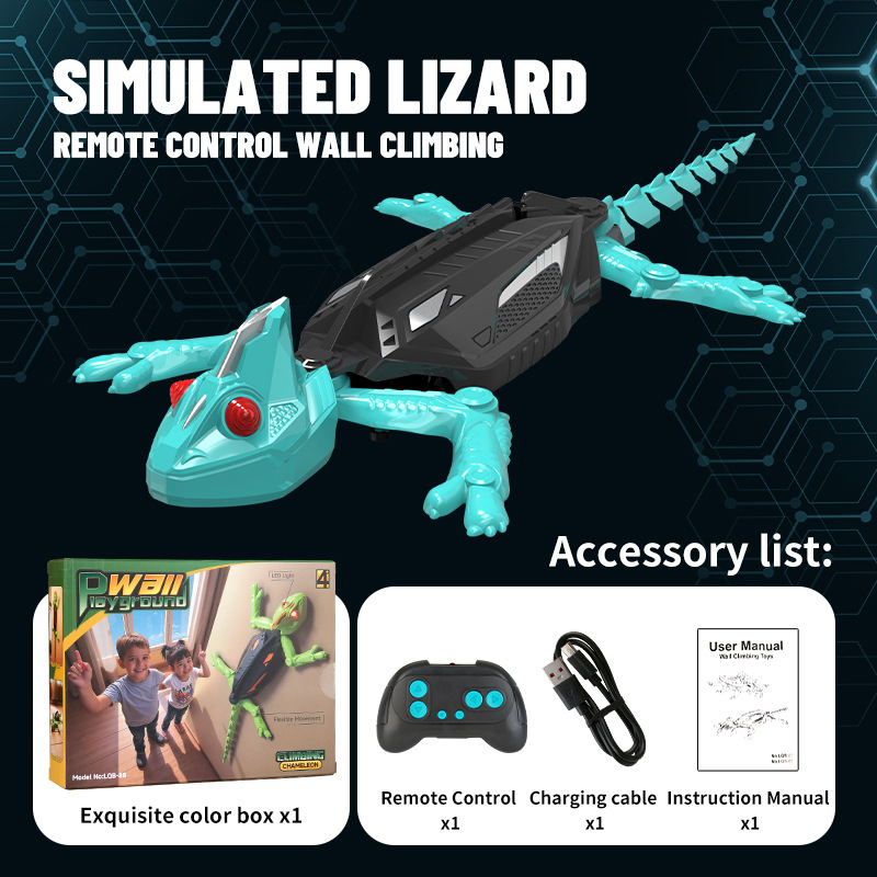 🦎 Remote Control Wall-Climbing Gecko