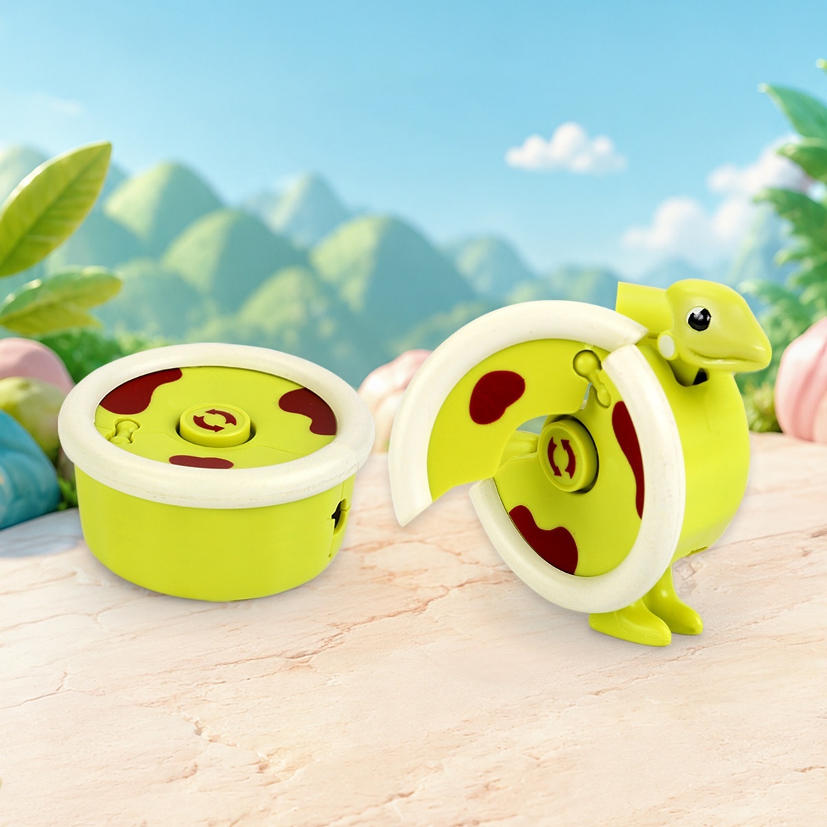 Turn Fast Food into Dinos!  The Ultimate 2-in-1 Fidget Toy!