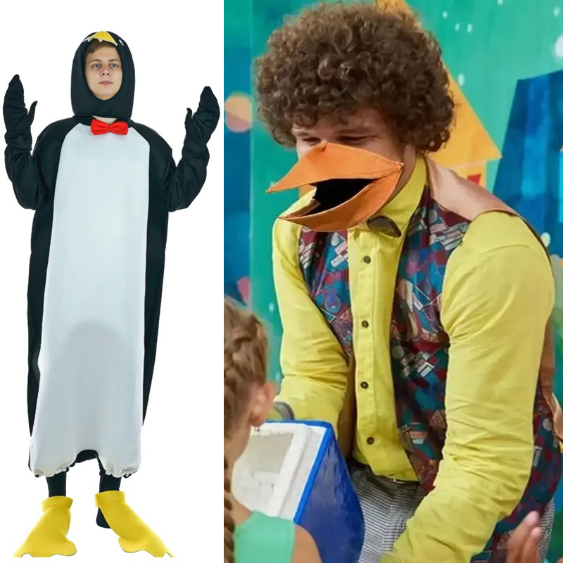 🐤Mask with Moving Beak, 🐧Penguin Outfit