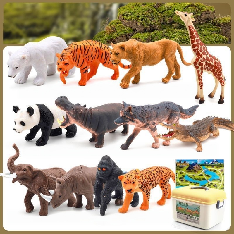 Wild Animal World Figure Set – Educational Safari Play Set