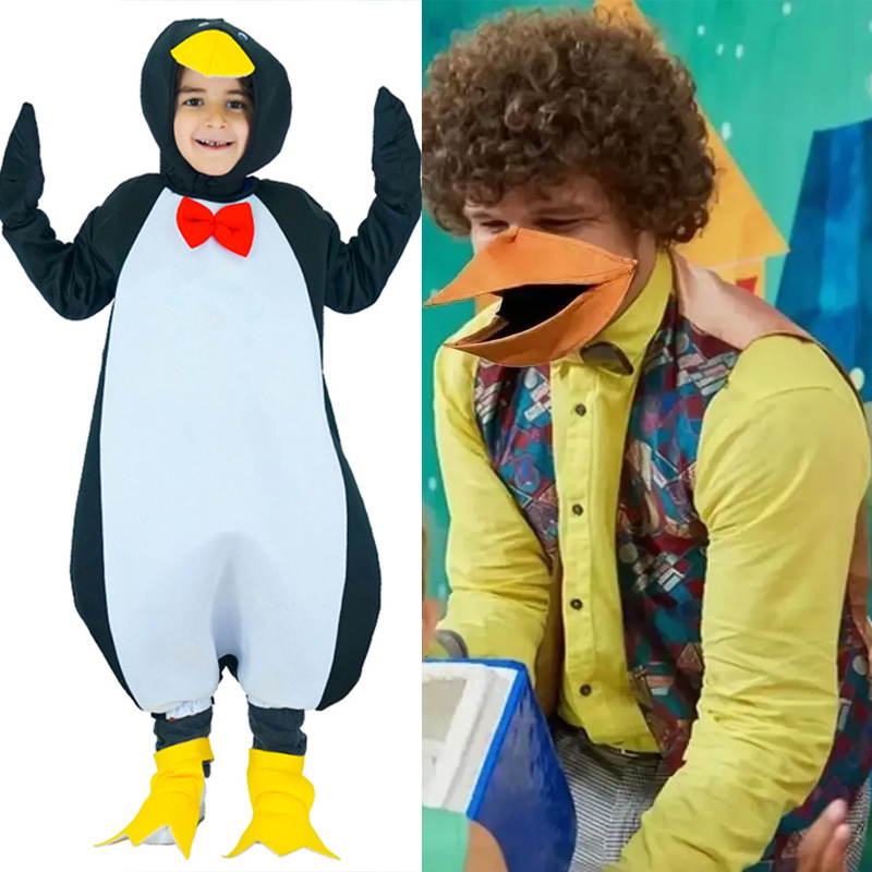 🐤Mask with Moving Beak, 🐧Penguin Outfit