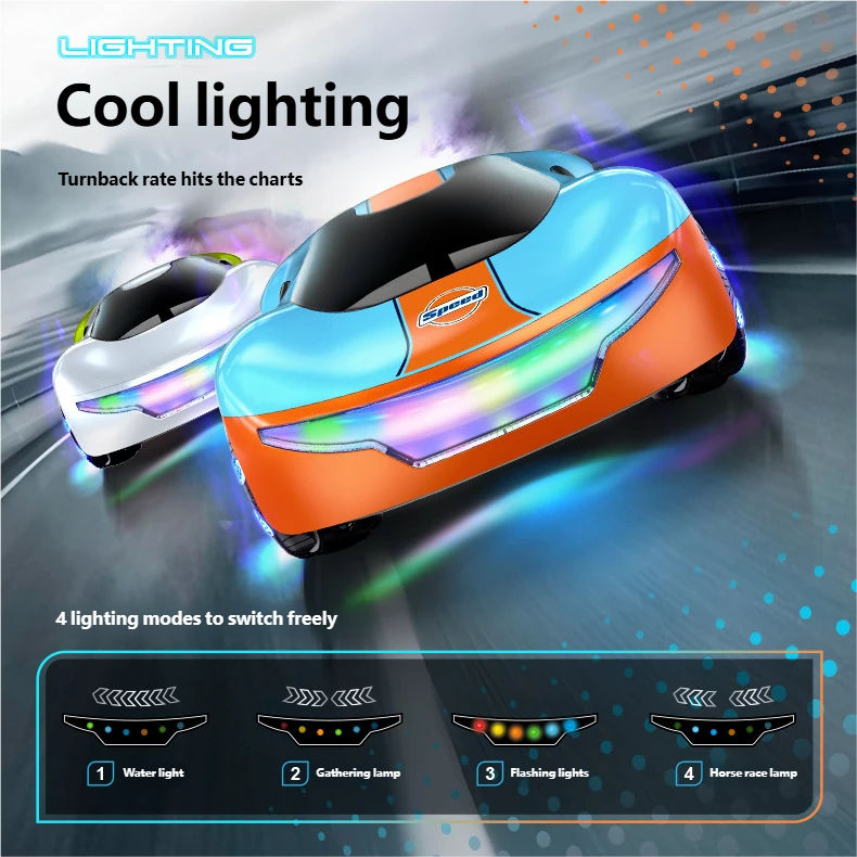 🎮Future Remote-Controlled Car with Gesture Sensing, Featuring Lights, Spray Effects, and Sound