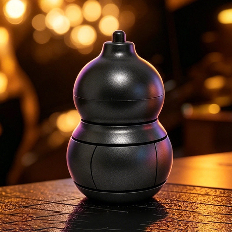 Magnetic Calabash Spinner | One-Handed Stress Relief Desk Toy