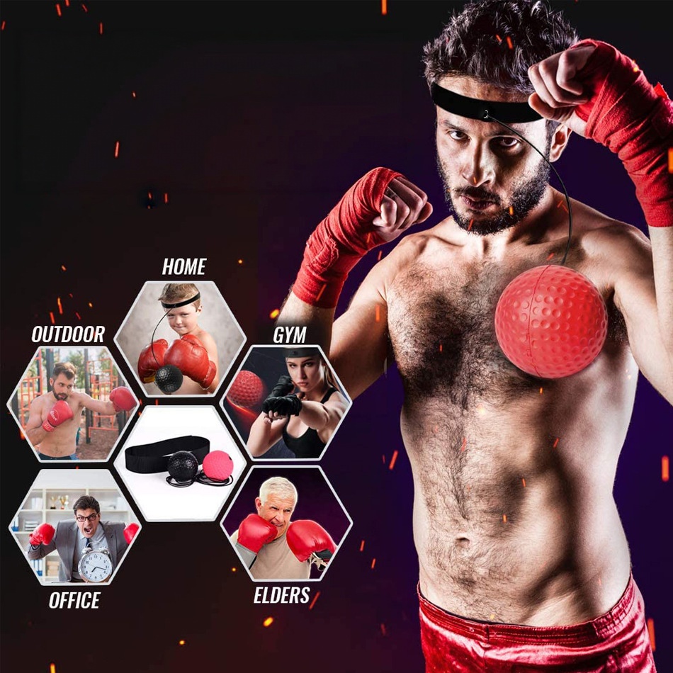 🥊 Boxing Reflex Ball Headband — Reaction Training Set