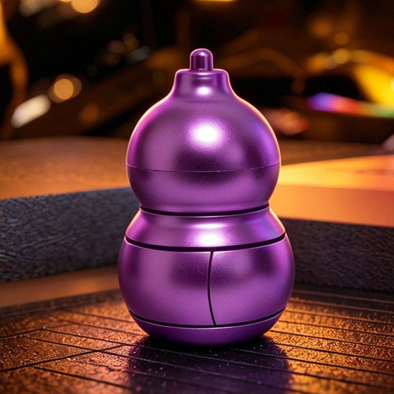 Magnetic Calabash Spinner | One-Handed Stress Relief Desk Toy