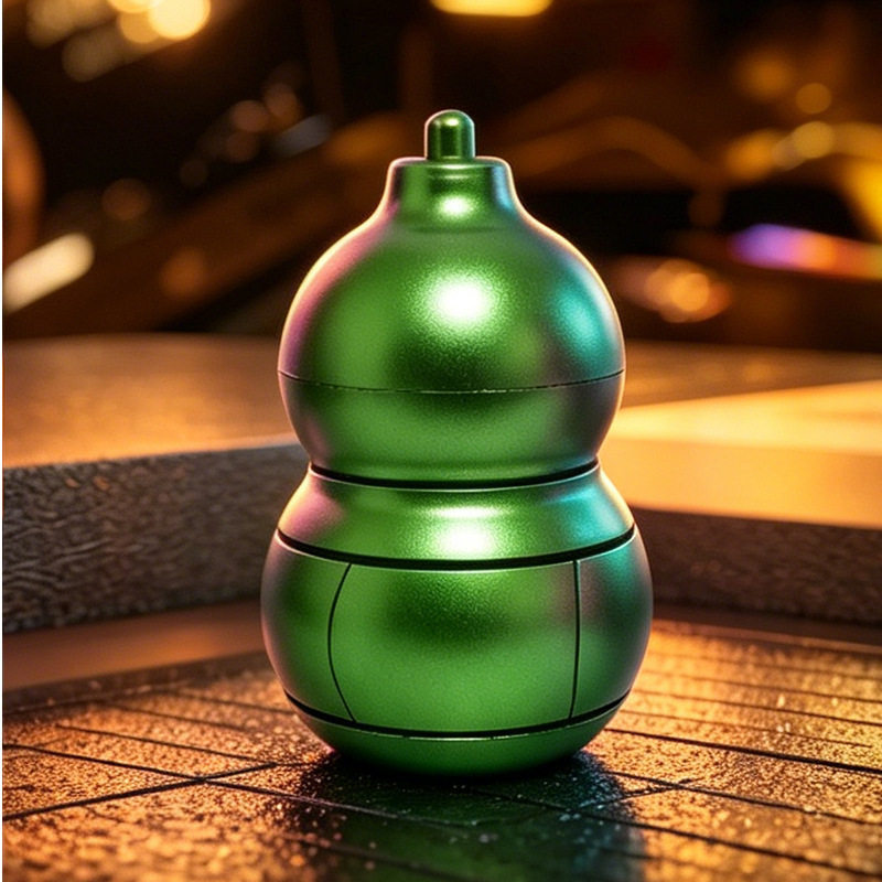 Magnetic Calabash Spinner | One-Handed Stress Relief Desk Toy