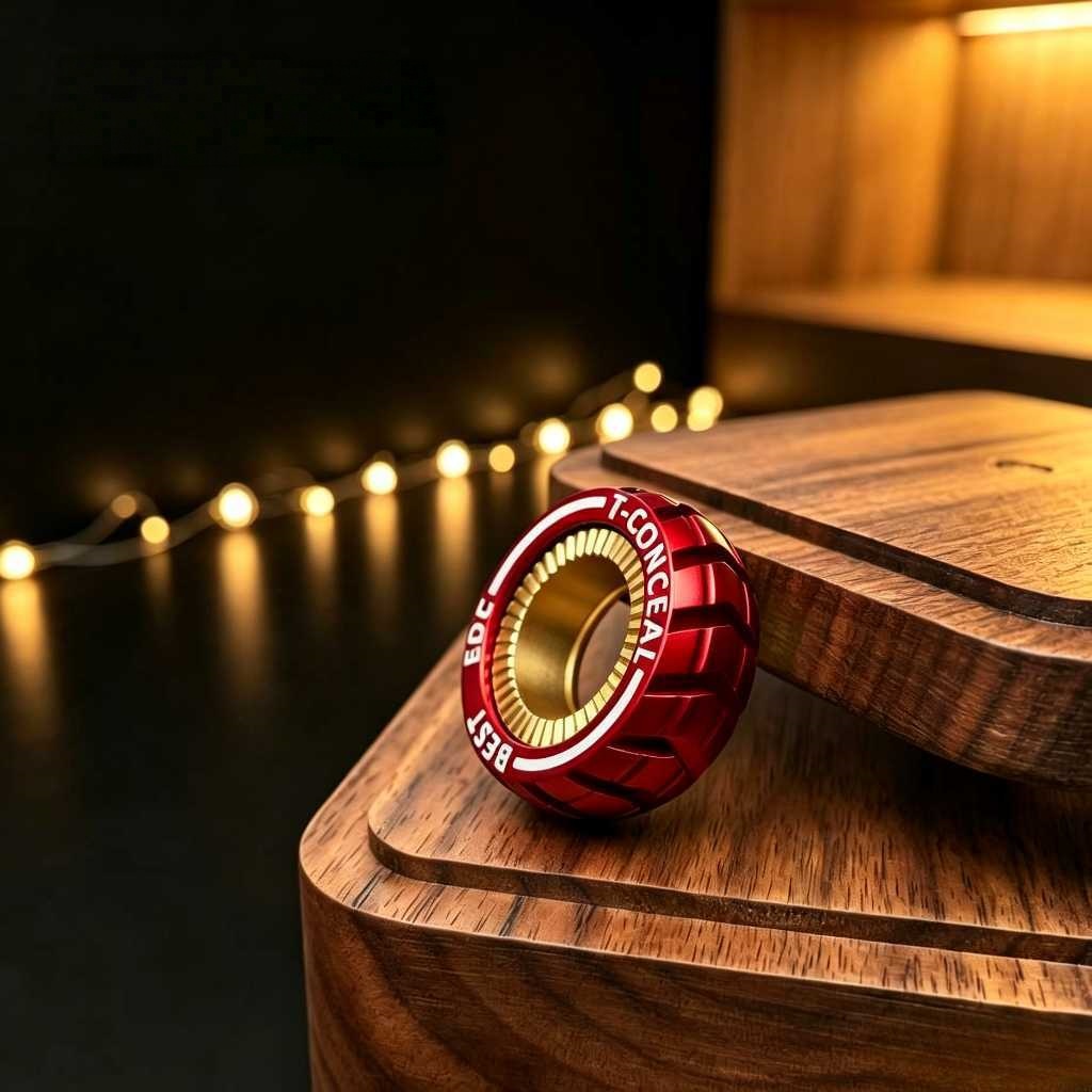 Magnetic EDC Fidget Ring – Mechanical Stress Relief Toy for Office & Daily Focus