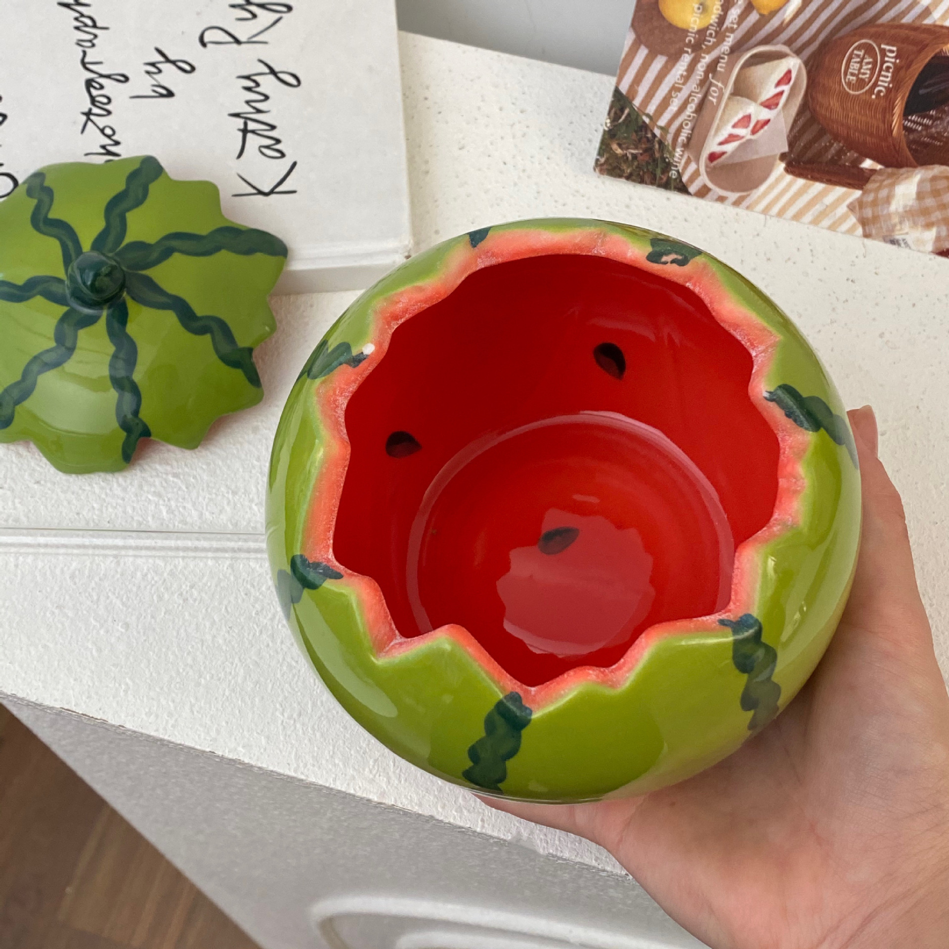 🍉High-Quality Watermelon Bowl - Adorable Ceramic Design
