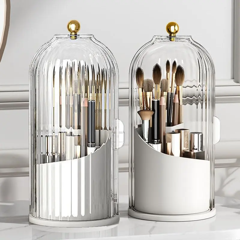 🧴 360° Rotating Storage Organizer — See Everything at a Glance ✨