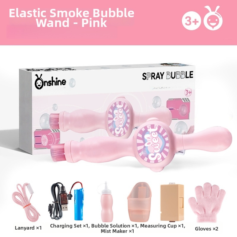 🌈🎀Smoke Bubble Machine Magic Wand