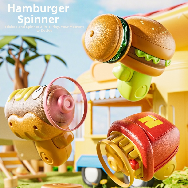 🍔Hamburger, hot dog, fries, spinning top, dazzling light-up