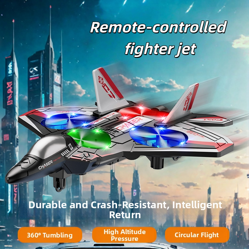 🛩️Foam remote-controlled fighter, shock-resistant quadcopter, aerial stunt drone