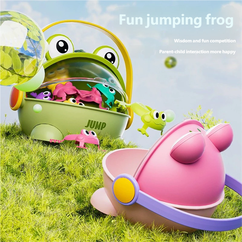🐸Children's Bouncing Baby Frog Educational Press-to-Jump Toy Interactive Parent-Child Play with a Jumping Frog