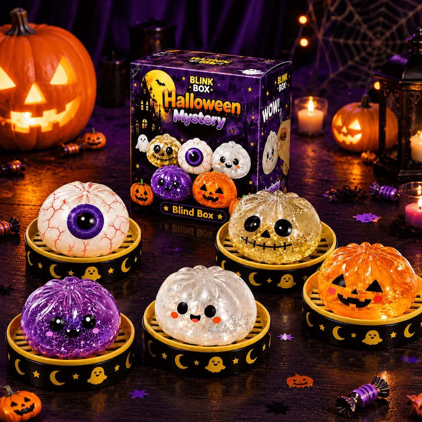🎃Spooky Dumpling Squishy — Slow-Rising Halloween Stress Relief Toy👻