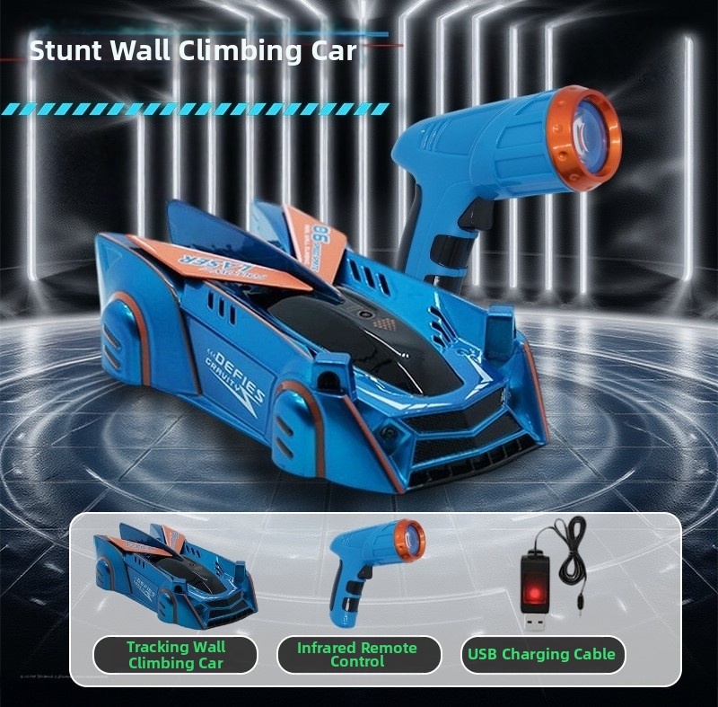 💥 Spotlight Wall-Climbing Car Stunt Toy