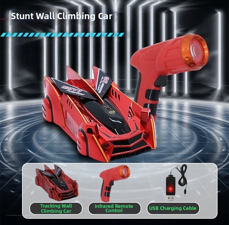 💥 Spotlight Wall-Climbing Car Stunt Toy