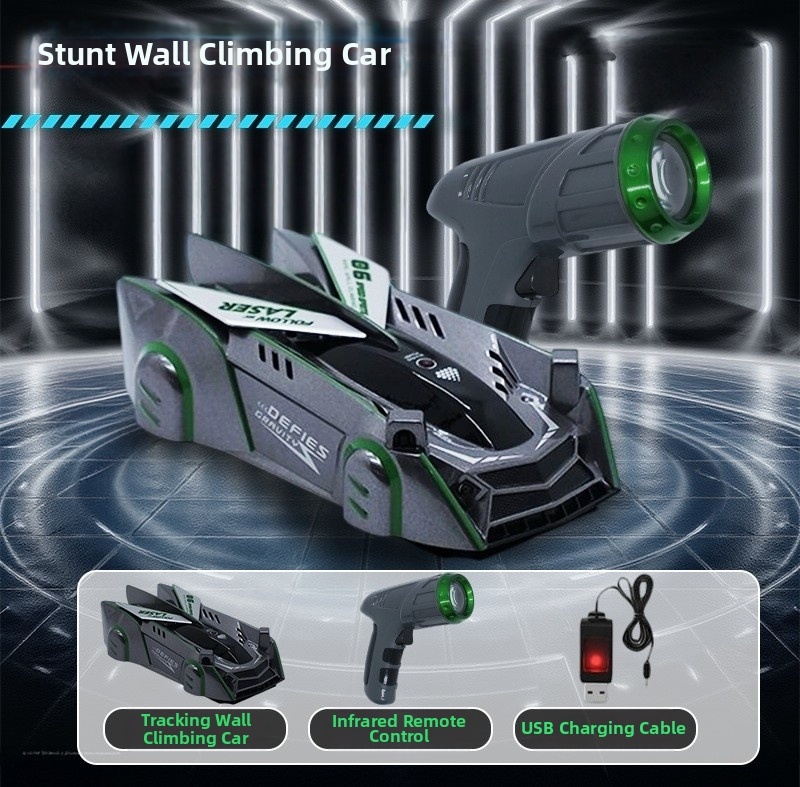 💥 Spotlight Wall-Climbing Car Stunt Toy