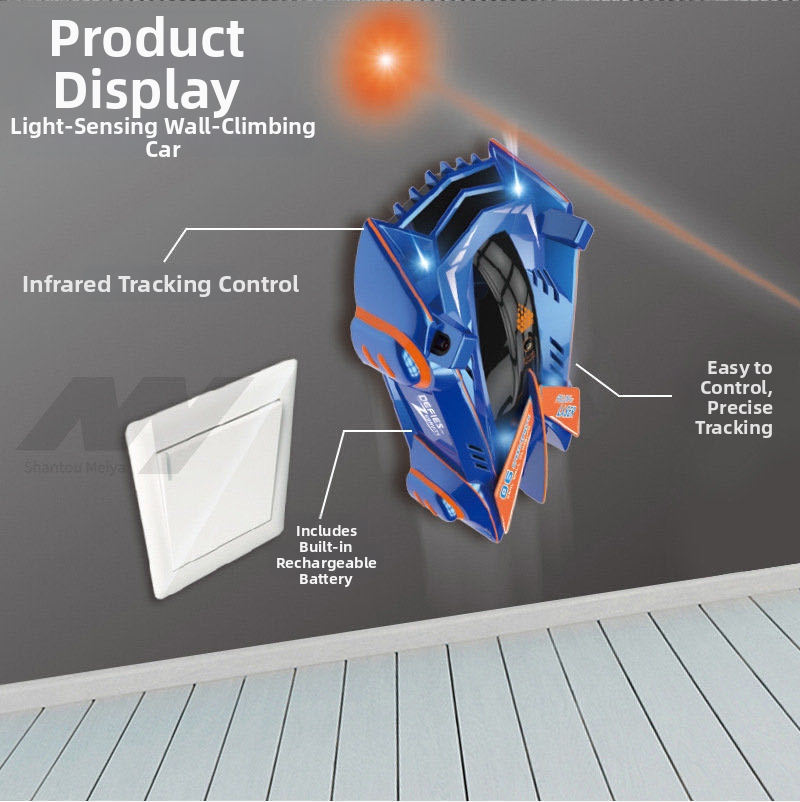 💥 Spotlight Wall-Climbing Car Stunt Toy