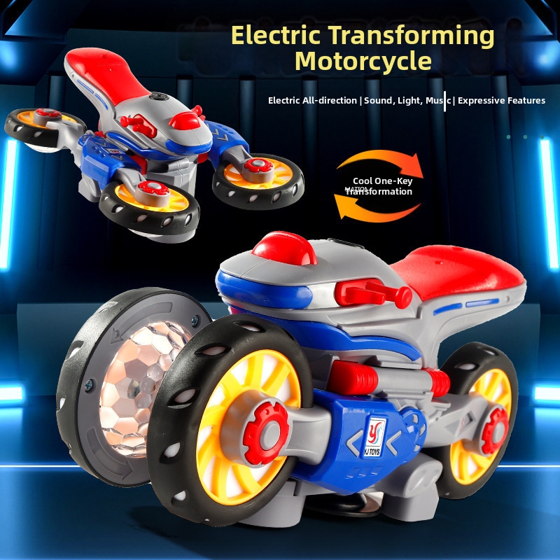 Electric Stunt Motorcycle Toy: Transform & Spin Like a Pro 🚀