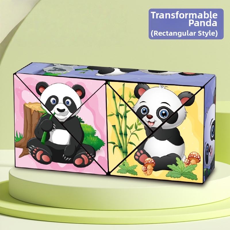 🌟3D Magic Cube: Panda & Dinosaur Designs