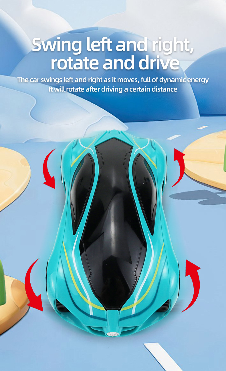 Electric Light-Up Omni-Directional Sports Swing Car 🚗💥