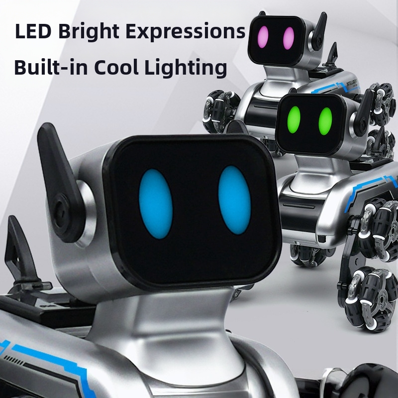 🐶 🤖Eight-Wheeled Stunt Mechanical Dog Smart Robot Toy