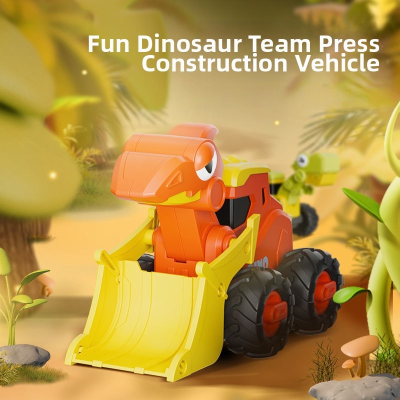 🦖 Dinosaur Construction Vehicle: Push-Along Toy