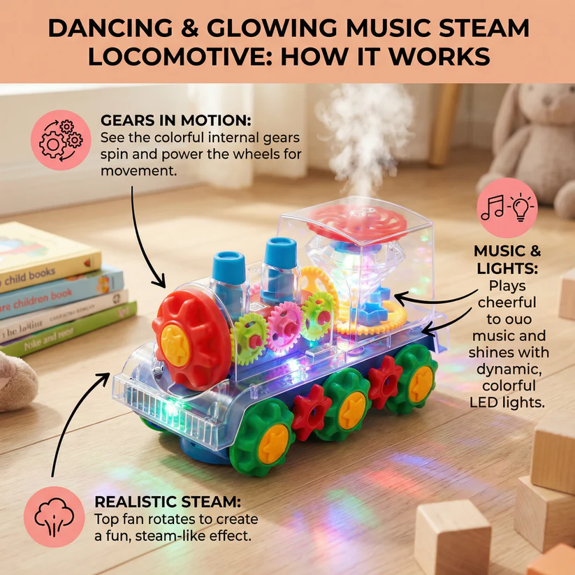 Transparent Gear Train