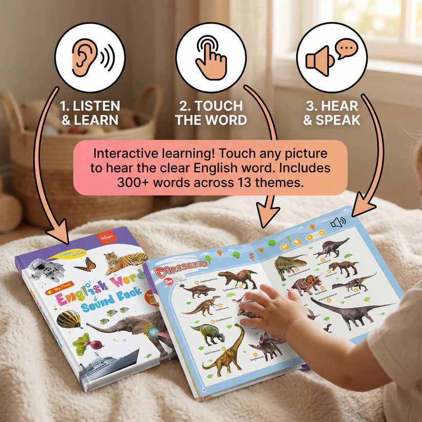 🔊Touch-and-Talk Early Learning Sound Book